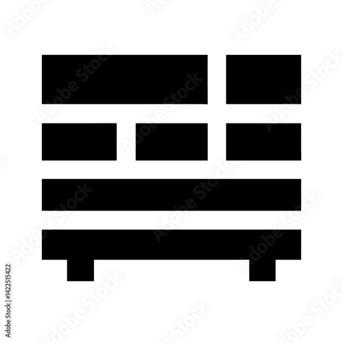 pallet glyph flat vector icon
