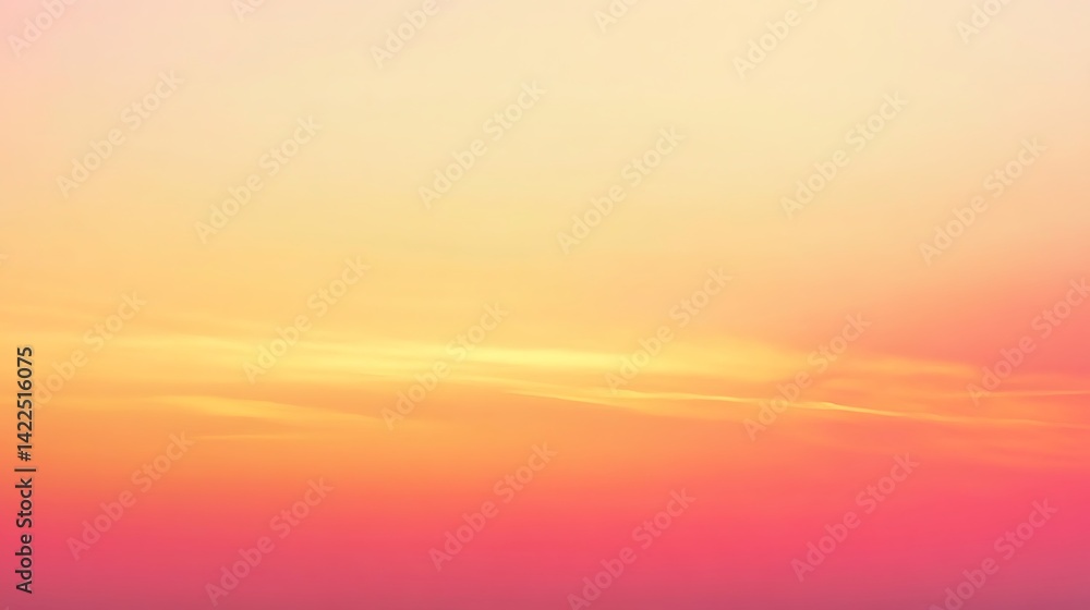 Pastel sunset sky with soft, diffused colors. Pastel sunset sky with soft, diffused colors.