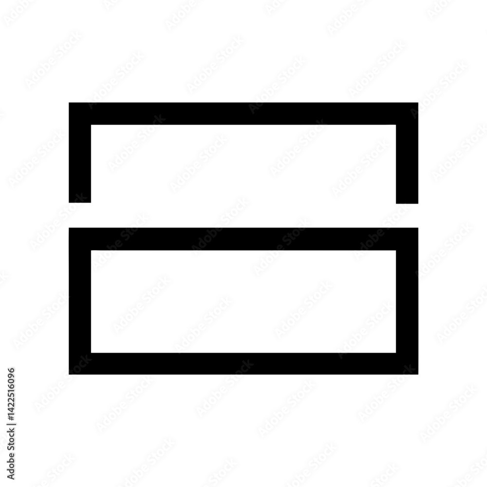 rectangle horizontal glyph flat vector icon rectangle horizontal glyph flat vector icon