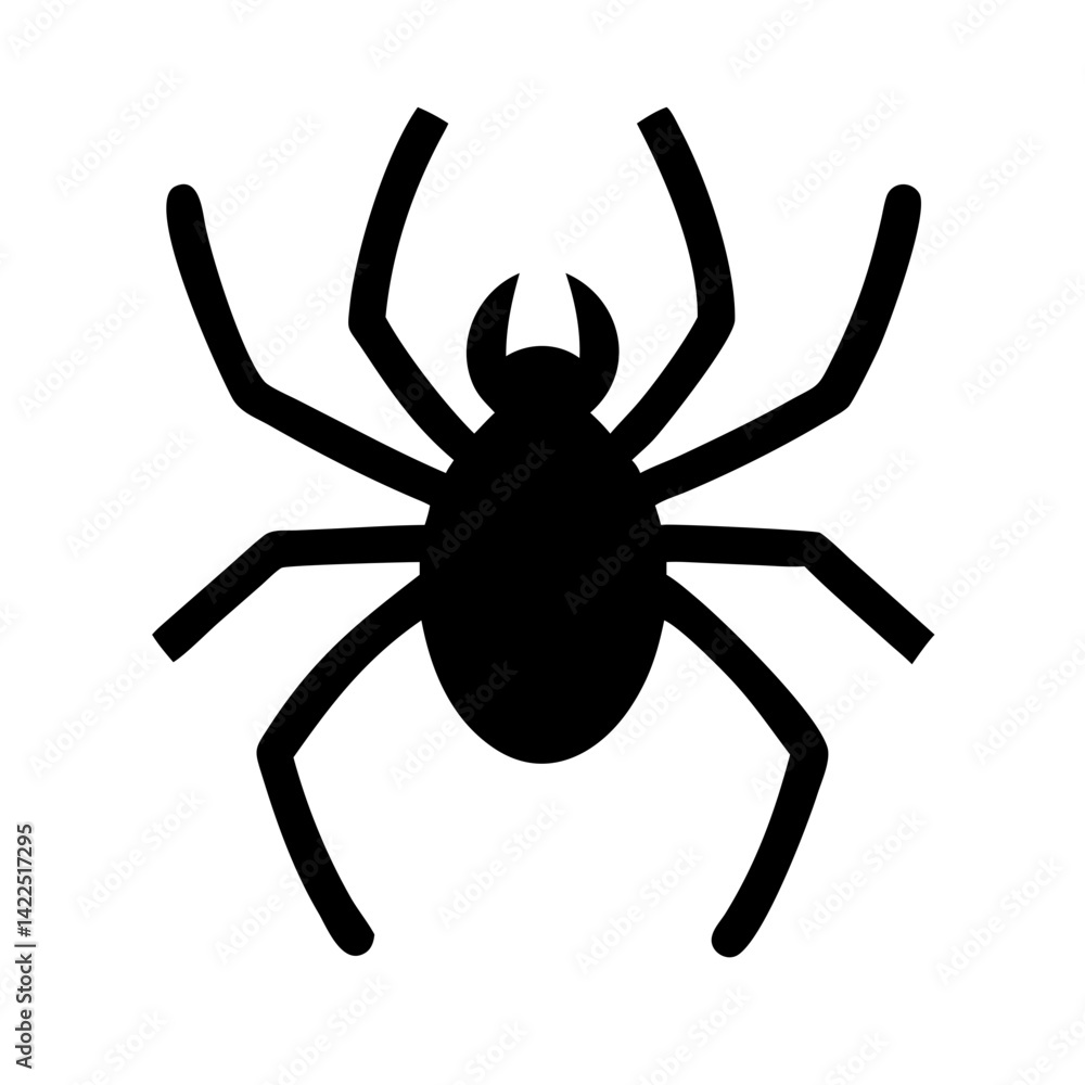 spider black widow glyph flat vector icon spider black widow glyph flat vector icon