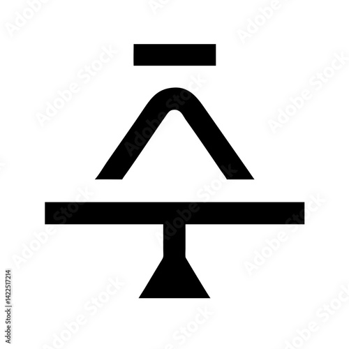 sort alt glyph  flat vector icon