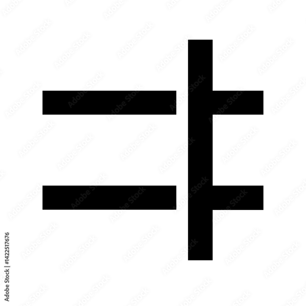 Obraz premium strikethrough glyph flat vector icon