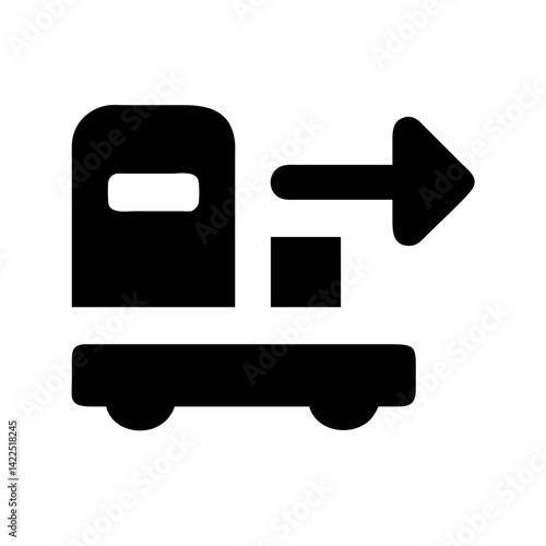 transporter   glyph  flat vector icon