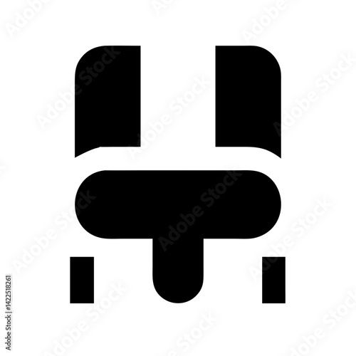 transporter glyph  flat vector icon