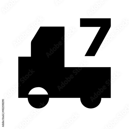 transporter   glyph  flat vector icon