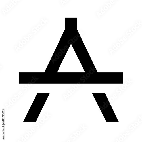 vector alt glyph  flat vector icon