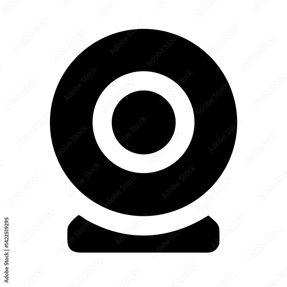 webcam glyph flat vector icon webcam glyph flat vector icon