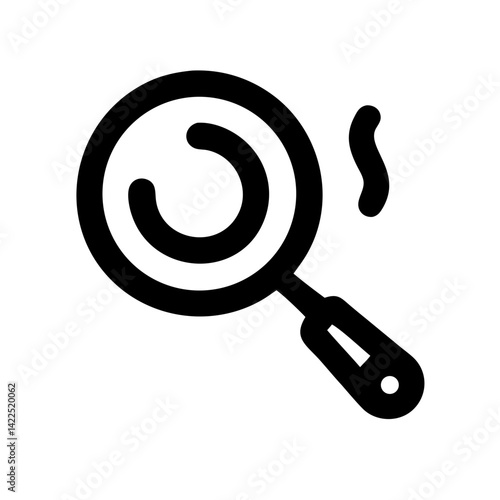 frying pan icon  flat vector icon