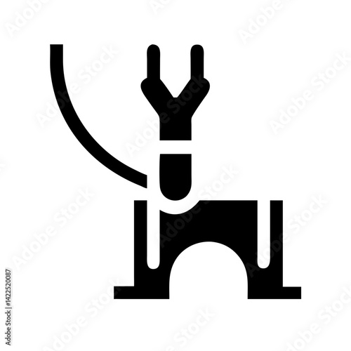 bungee jumping icon  flat vector icon