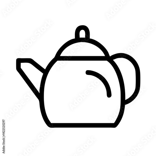 tea pot icon  flat vector icon