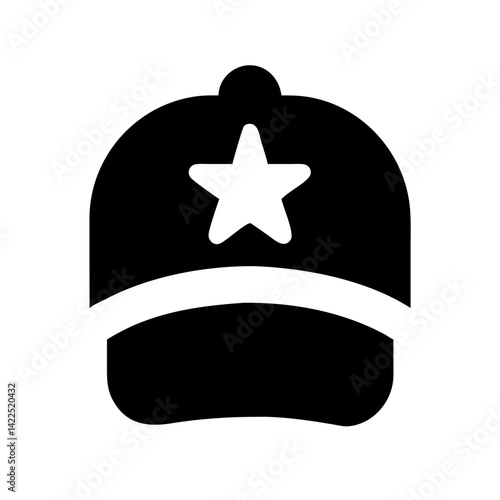 cap icon  flat vector icon