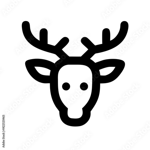 elk icon  flat vector icon