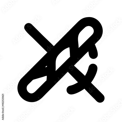 pretzel sticks icon  flat vector icon