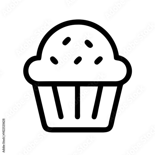 muffin icon  flat vector icon