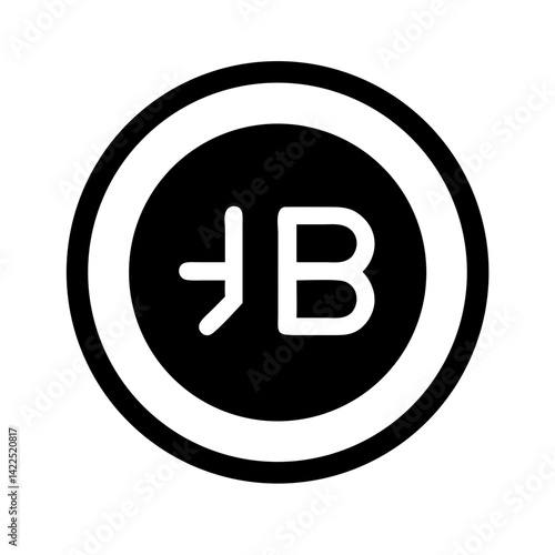 bulgaria currency glyph icon flat vector icon