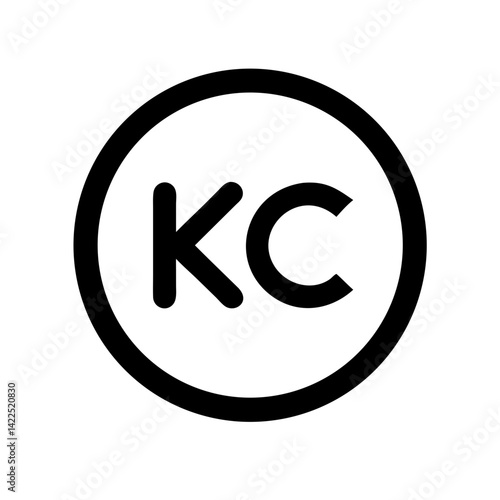 czech koruna glyph icon flat vector icon