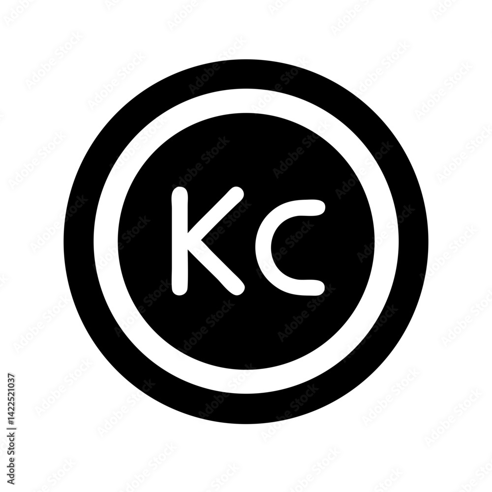 koruna glyph icon flat vector icon koruna glyph icon flat vector icon