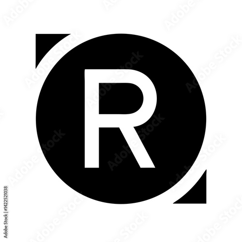 rand currency glyph icon  flat vector icon