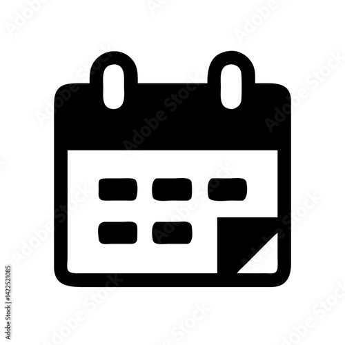 calendar icon  flat vector icon