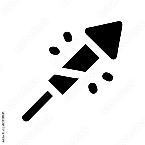 fireworks icon flat vector icon