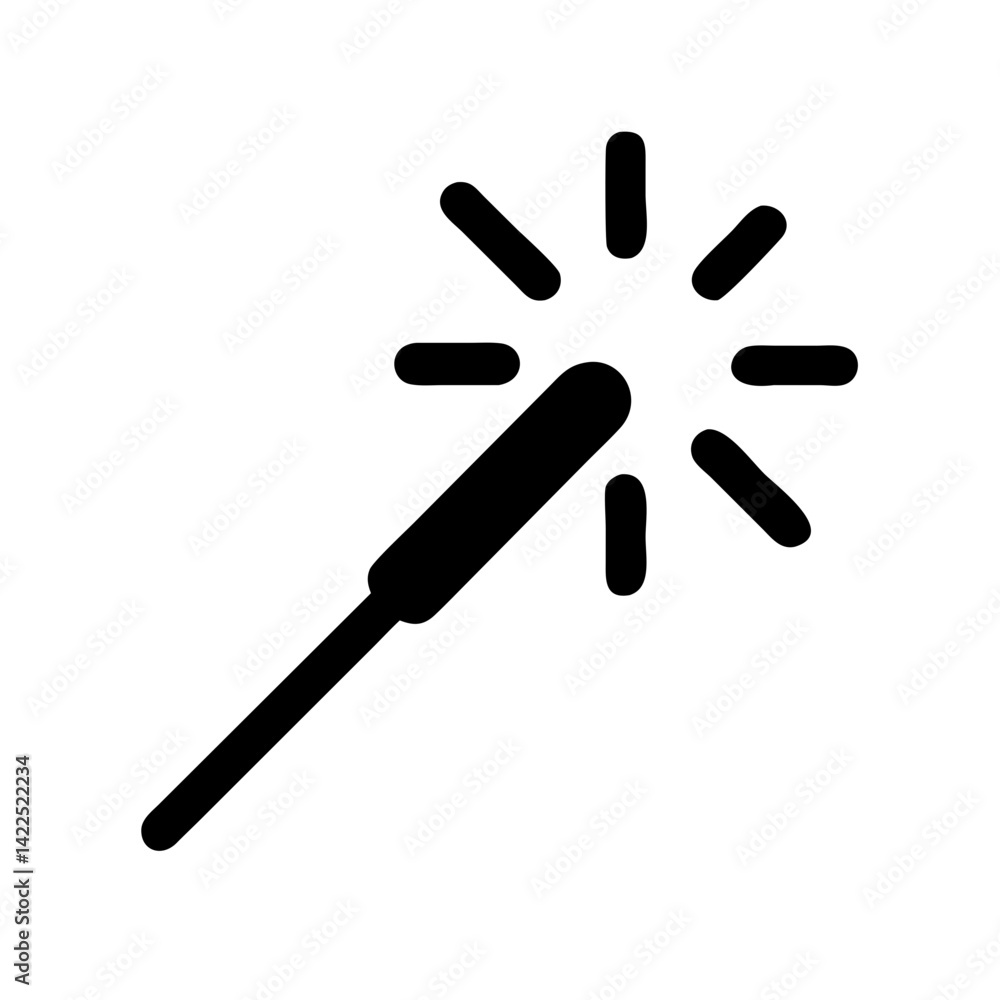 rsparkler icon flat vector icon rsparkler icon flat vector icon