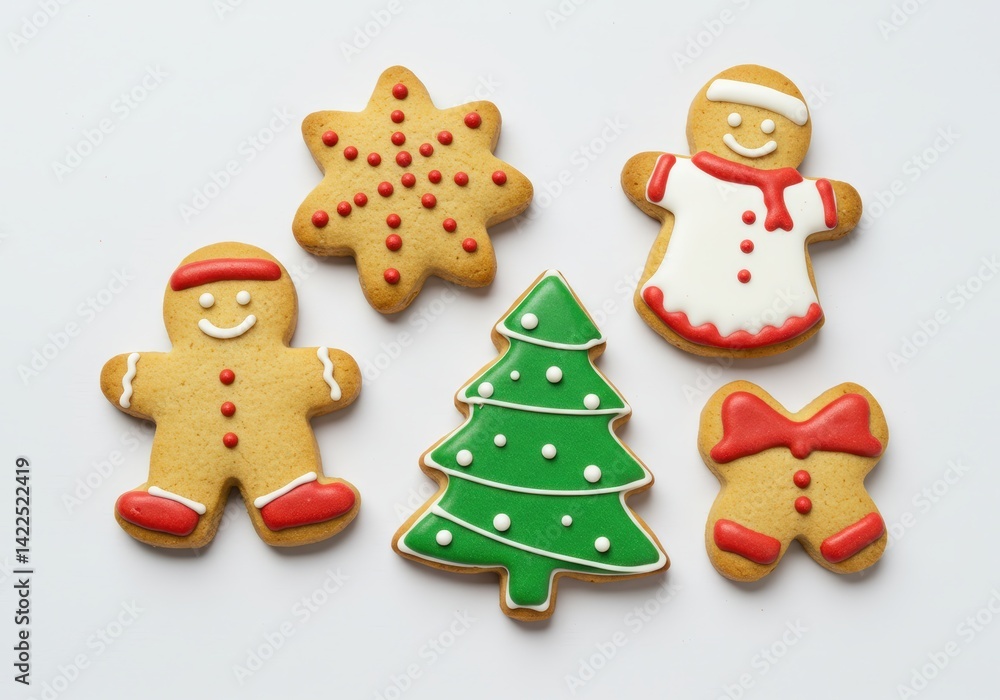 Christmas cookies isolated on a white Christmas cookies isolated on a white