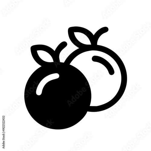 oranges icon  flat vector icon