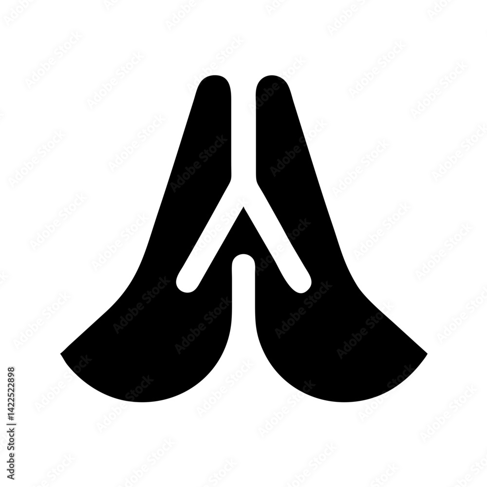 namaste icon flat vector icon namaste icon flat vector icon
