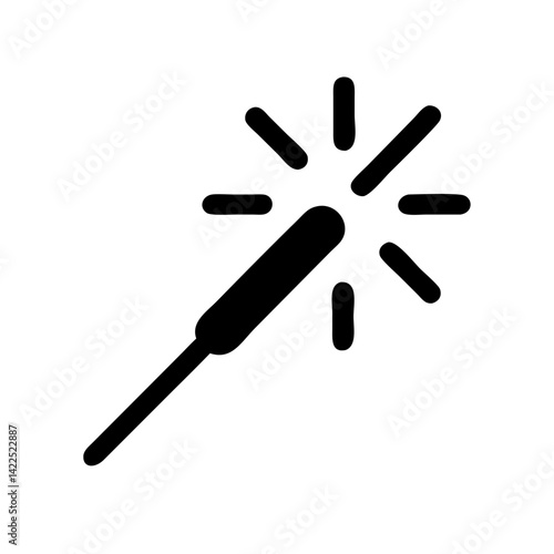 sparkler icon  flat vector icon