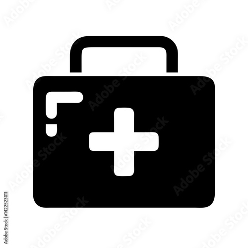 first aid kit icon  flat vector icon