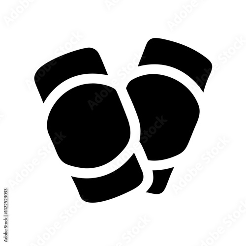 elbow pads icon  flat vector icon