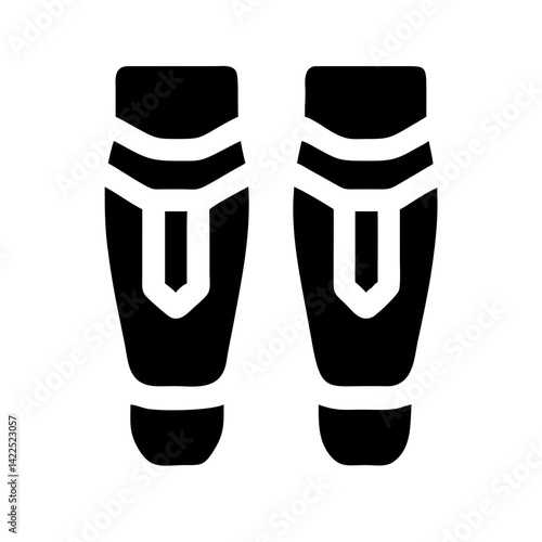 shin guards icon  flat vector icon