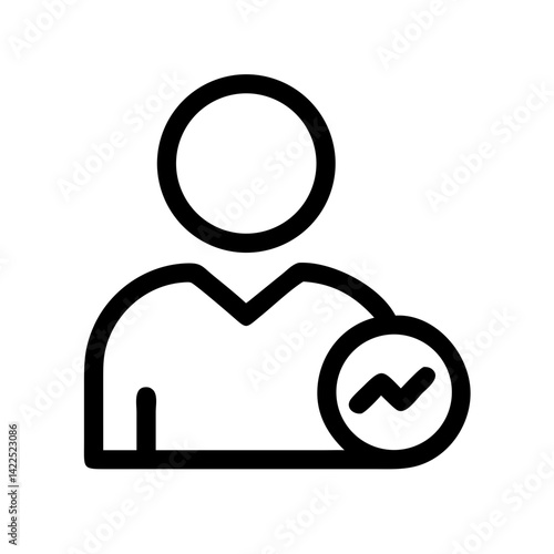 account activity icon flat vector icon