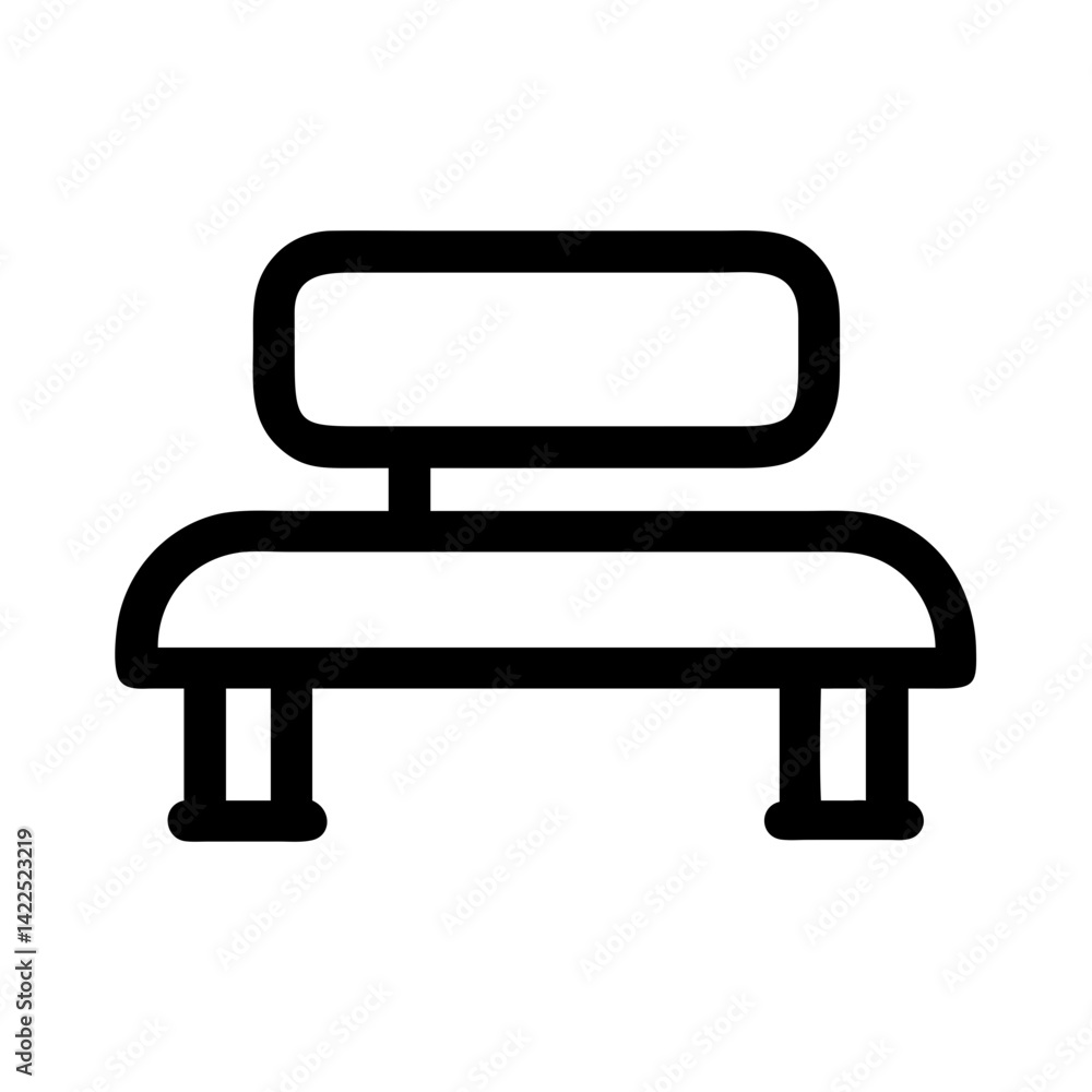 bench icon flat vector icon bench icon flat vector icon