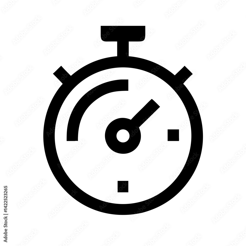 stopwatch icon flat vector icon stopwatch icon flat vector icon