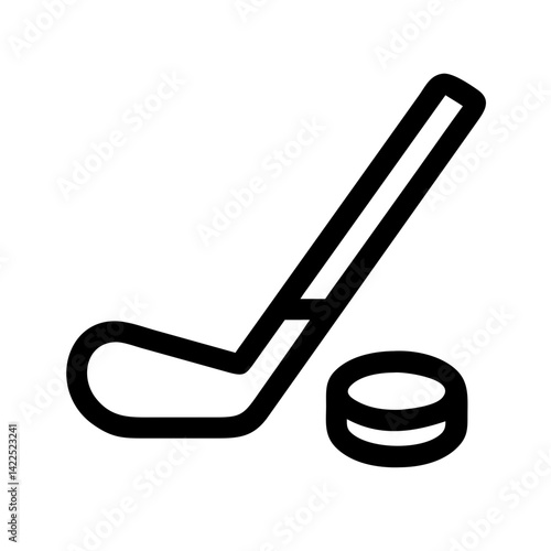 Photography hockey icon  flat vector icon