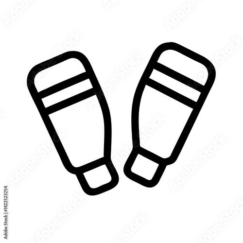 shin guards icon  flat vector icon