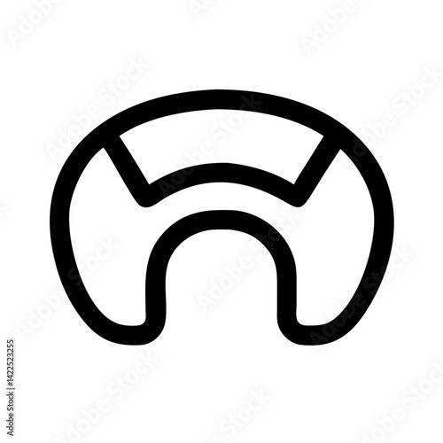mouth guard icon  flat vector icon
