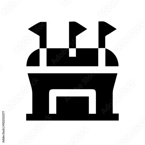 stadium icon  flat vector icon
