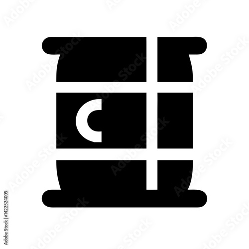 barrel icon flat vector icon