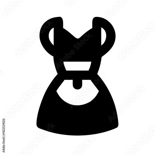 dirndl icon  flat vector icon