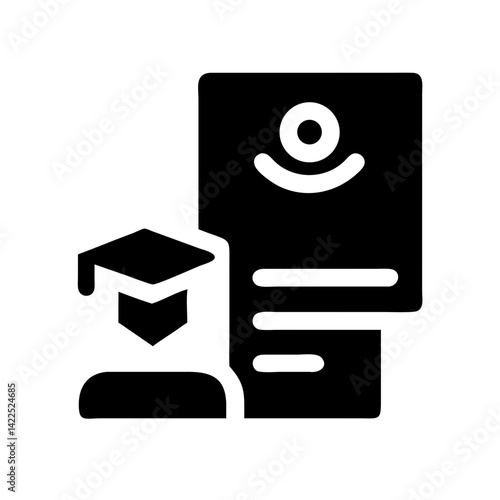 internship icon  flat vector icon