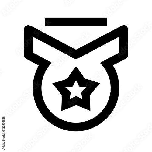 insignia icon  flat vector icon