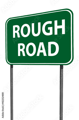 rough road sign