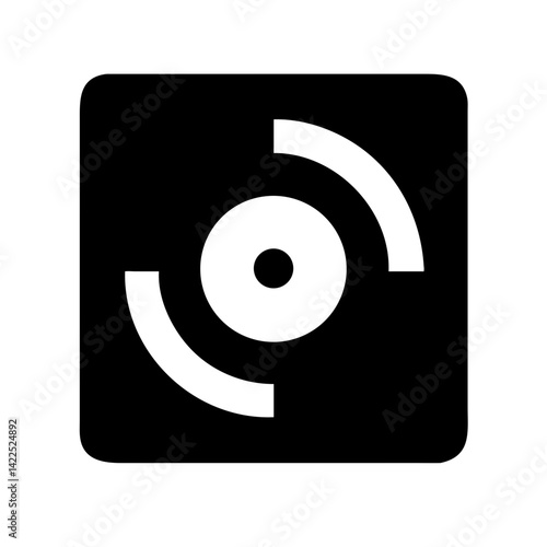 compact disc icon  flat vector icon