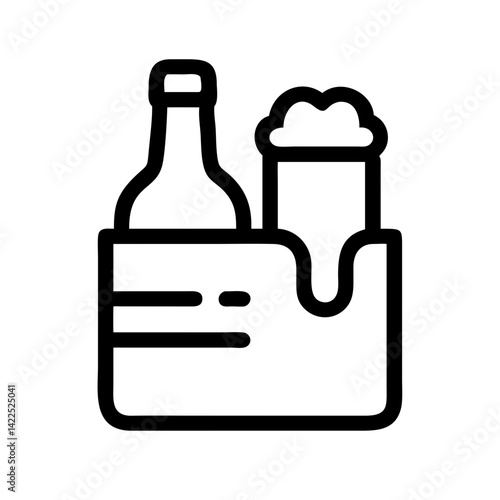 beer icon  flat vector icon