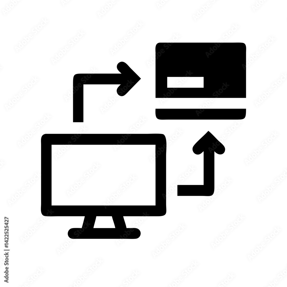 computing icon flat vector icon computing icon flat vector icon