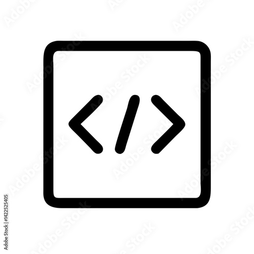 code editor icon  flat vector icon