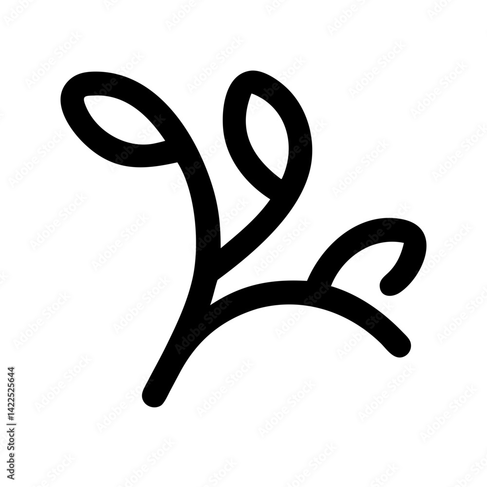 Obraz premium branch icon flat vector icon