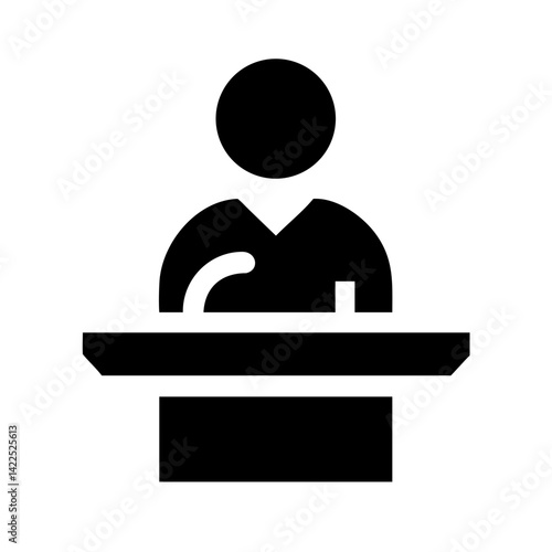 orator icon  flat vector icon